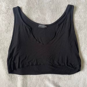 black crop top